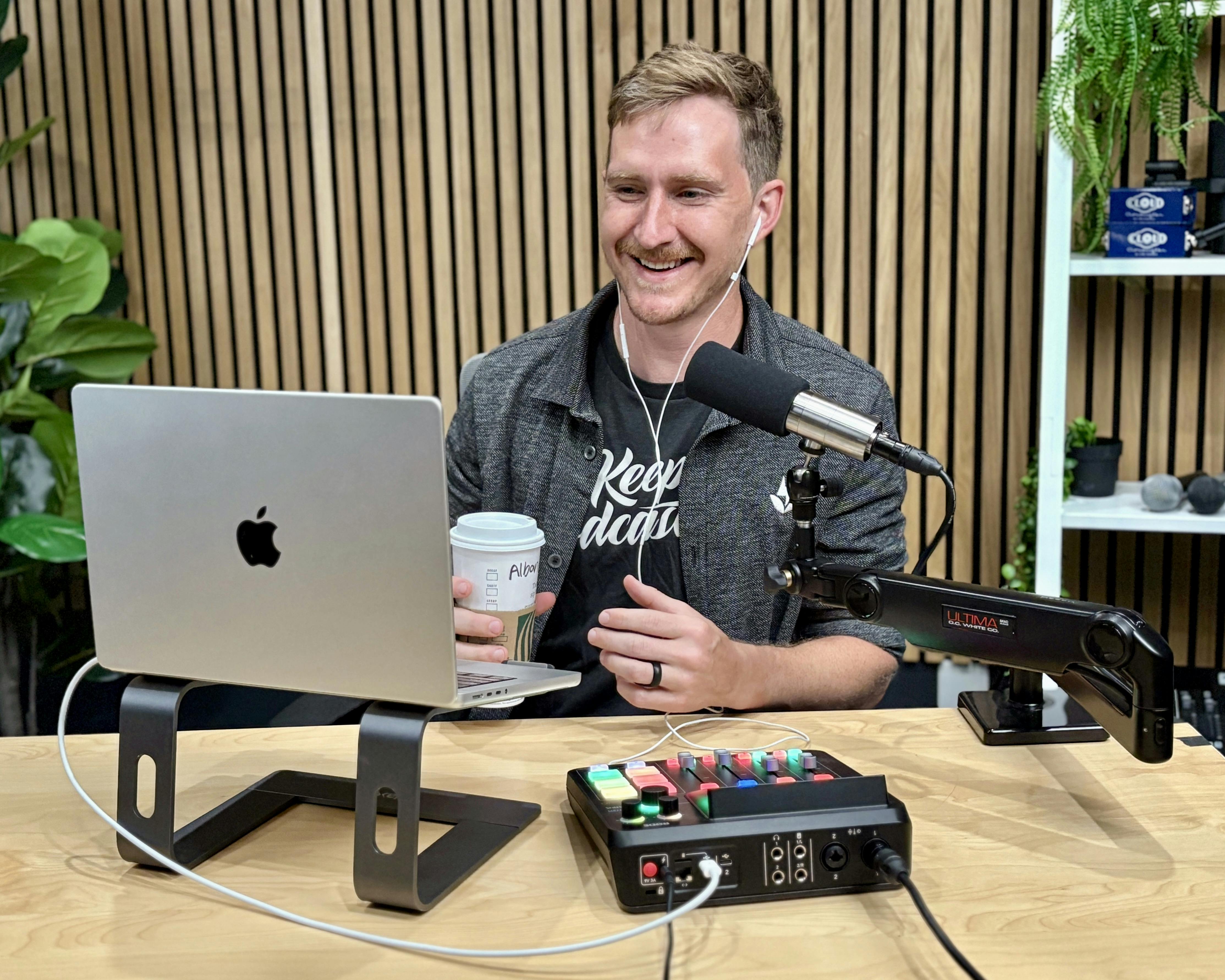 Alban with pro-level setup